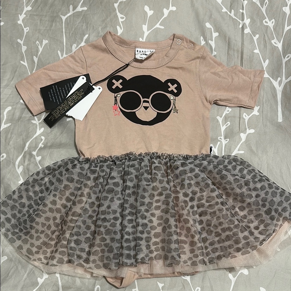 Huxbaby Tan Bear Graphic Tee